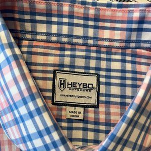 HEYBO OUTDOORS SZ SMALL LONG SLEEVE DRESS SHIRT - MINT